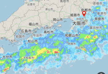 福山市 雨雲レーダー